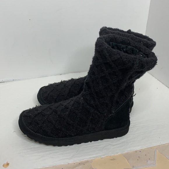 UGG Women's Lattice Cardy knit boots - Picture 4 of 8